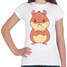 PRINTFASHION Mérges hörcsög - Női póló - Fehér