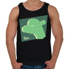 PRINTFASHION Mérges láma - Férfi atléta - Fekete