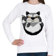 PRINTFASHION Mérges mosómedve - Női pulóver - Fehér