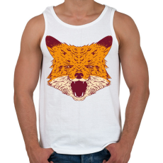 PRINTFASHION Mérges róka - Férfi atléta - Fehér