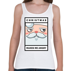 PRINTFASHION Mérges Télapó - Női atléta - Fehér