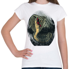 PRINTFASHION Mérgeskígyó grafika - Női póló - Fehér női póló