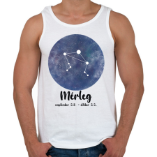 PRINTFASHION Mérleg - Férfi atléta - Fehér atléta, trikó