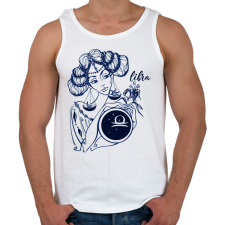 PRINTFASHION mérleg - Férfi atléta - Fehér atléta, trikó