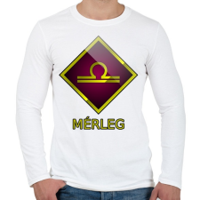 PRINTFASHION Mérleg - Férfi hosszú ujjú póló - Fehér férfi póló