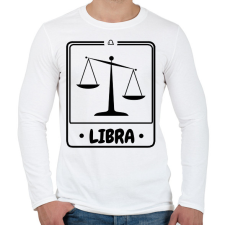 PRINTFASHION mérleg - Férfi hosszú ujjú póló - Fehér férfi póló