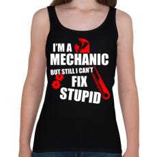 PRINTFASHION Mérnök vagyok, de a hülyéket nem tudom megjavítani - Női atléta - Fekete