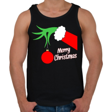 PRINTFASHION Merry Christmas - Férfi atléta - Fekete