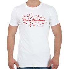 PRINTFASHION Merry Christmas  - Férfi póló - Fehér férfi póló