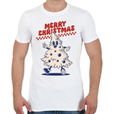 PRINTFASHION Merry christmas - Férfi póló - Fehér férfi póló