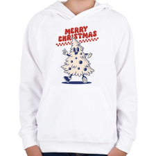 PRINTFASHION Merry christmas - Gyerek kapucnis pulóver - Fehér gyerek pulóver, kardigán