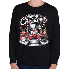 PRINTFASHION Merry Christmas - Gyerek pulóver - Fekete