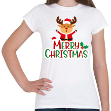PRINTFASHION merry christmas - Női póló - Fehér női póló