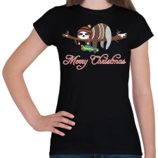 PRINTFASHION Merry Christmas  - Női póló - Fekete női póló