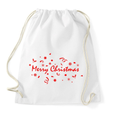 PRINTFASHION Merry Christmas  - Sportzsák, Tornazsák - Fehér tornazsák