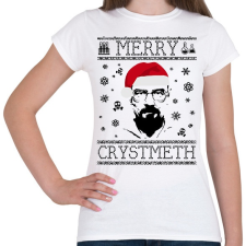 PRINTFASHION merry crystmeth - Női póló - Fehér női póló