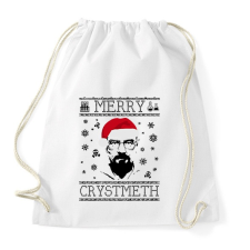 PRINTFASHION merry crystmeth - Sportzsák, Tornazsák - Fehér tornazsák