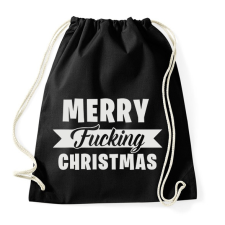 PRINTFASHION Merry Fcking Christmas 2 - Sportzsák, Tornazsák - Fekete tornazsák