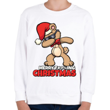PRINTFASHION MERRY FUCKING CHRISTMAS - Gyerek pulóver - Fehér gyerek pulóver, kardigán