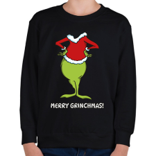 PRINTFASHION Merry Grinchmas! - Gyerek pulóver - Fekete gyerek pulóver, kardigán