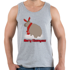 PRINTFASHION Merry Kiss my ass capybara - Férfi atléta - Sport szürke