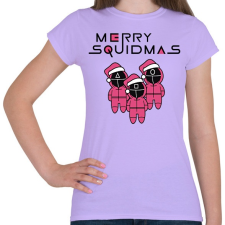 PRINTFASHION Merry Squidmas - Squid Game - Női póló - Viola női póló