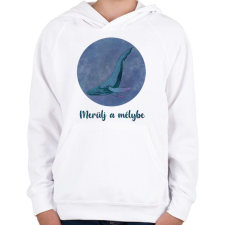 PRINTFASHION Merülj a mélybe - Gyerek kapucnis pulóver - Fehér gyerek pulóver, kardigán