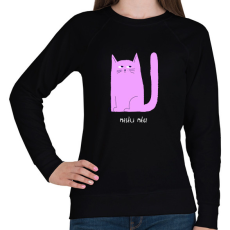 PRINTFASHION MESELJ MEG - Női pulóver - Fekete