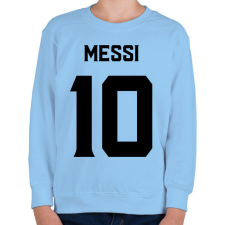 PRINTFASHION MESSI BLACK - Gyerek pulóver - Világoskék gyerek pulóver, kardigán