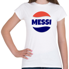PRINTFASHION MESSI - Női póló - Fehér