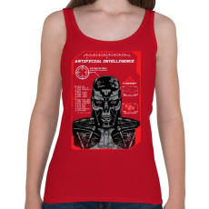 PRINTFASHION Mesterséges intelligencia - Női atléta - Cseresznyepiros