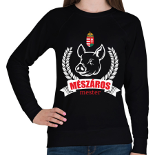 PRINTFASHION Mészáros mester - Női pulóver - Fekete női pulóver, kardigán