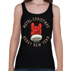 PRINTFASHION Metal Christmas - Női atléta - Fekete