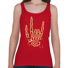 PRINTFASHION Metál kéz - Női atléta - Cseresznyepiros női trikó