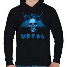 PRINTFASHION METAL KOPONYA - Férfi kapucnis pulóver - Fekete