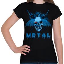 PRINTFASHION METAL KOPONYA - Női póló - Fekete női póló
