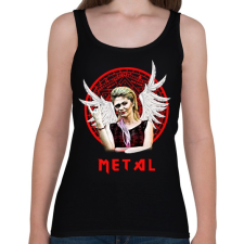 PRINTFASHION metal lady - Női atléta - Fekete női trikó
