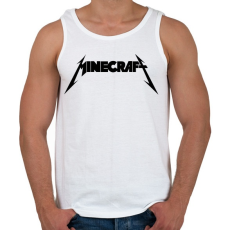 PRINTFASHION METÁL minecraft - Férfi atléta - Fehér