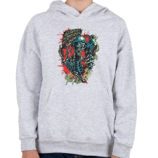 PRINTFASHION Metal Mulisha - Gyerek kapucnis pulóver - Sport szürke gyerek pulóver, kardigán