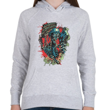 PRINTFASHION Metal Mulisha - Női kapucnis pulóver - Sport szürke női pulóver, kardigán