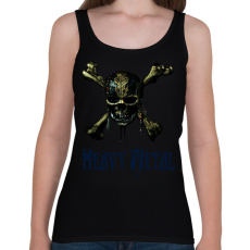PRINTFASHION metal skull - Női atléta - Fekete
