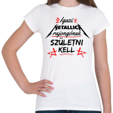 PRINTFASHION Metallica rajongók - Női póló - Fehér női póló