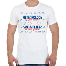 PRINTFASHION Meteorology is the name - Férfi póló - Fehér férfi póló