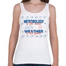 PRINTFASHION Meteorology is the name - Női atléta - Fehér női trikó