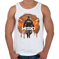 PRINTFASHION Metro Awakening - Férfi atléta - Fehér