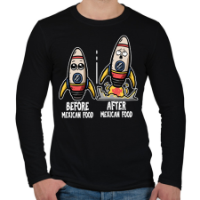 PRINTFASHION Mexikói kaja - Férfi hosszú ujjú póló - Fekete férfi póló