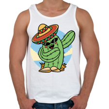 PRINTFASHION Mexikói kaktusz - Férfi atléta - Fehér atléta, trikó