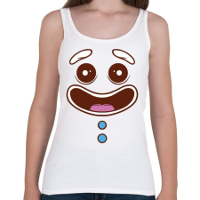 PRINTFASHION Mézeskalács arc - Női atléta - Fehér női trikó