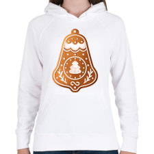 PRINTFASHION Mézeskalács csengő - Női kapucnis pulóver - Fehér női pulóver, kardigán