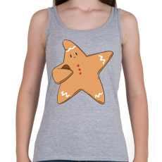 PRINTFASHION Mézeskalács csillag - Női atléta - Sport szürke